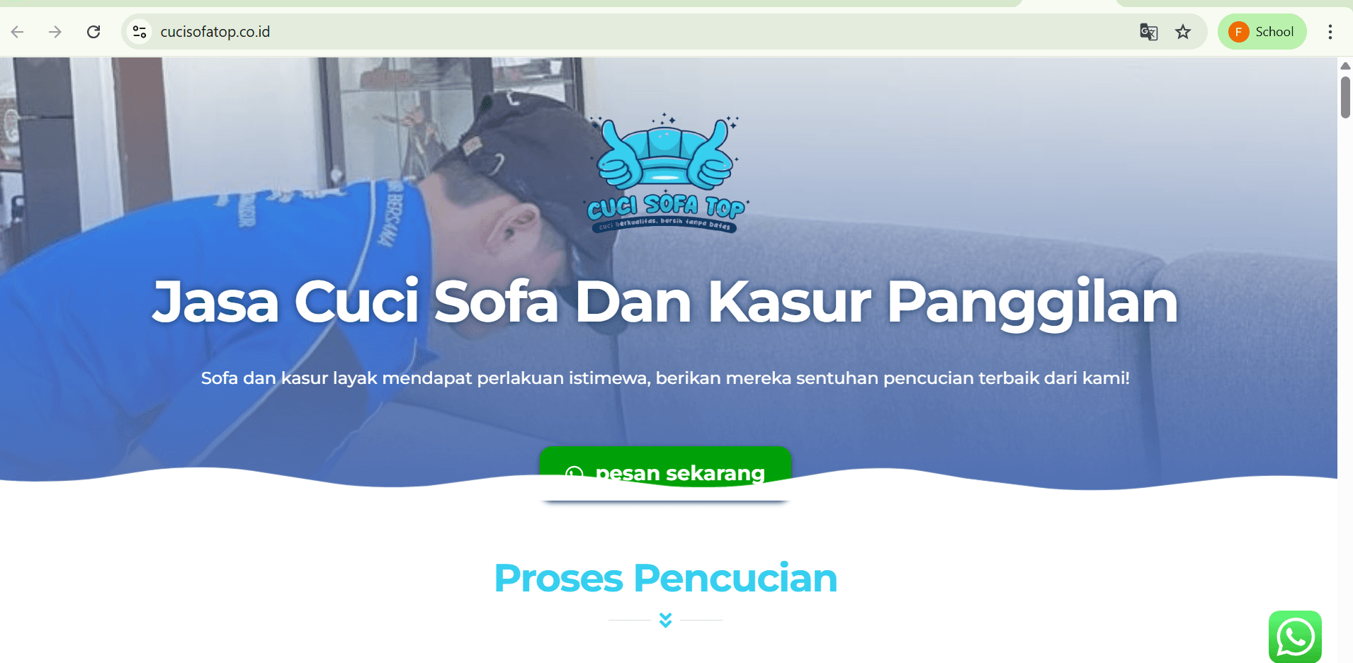 Cuci Sofa Top